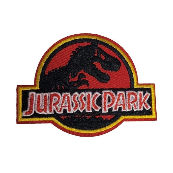 Iron On Patch Jurassic Park, 4" - Picture 1 of 7